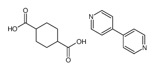 cyclohexane-1,4-dicarboxylic acid,4-pyridin-4-ylpyridine Structure