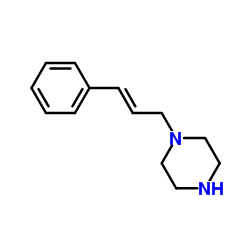 (E)-1-(3-苯基-2-丙烯基)哌嗪结构式