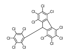 1,2,3,4,5,6,7,8-octachloro-9-(2,3,4,5,6-pentachlorophenyl)-9H-fluorene结构式