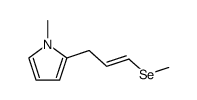 1-Methyl-2-((E)-3-methylselanyl-allyl)-1H-pyrrole结构式