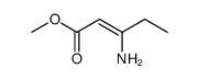 2-Pentenoic acid, 3-amino-, methyl ester, (2Z)结构式