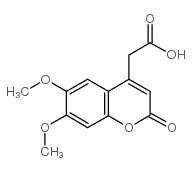 6,7-二甲氧基香豆素-4-乙酸结构式