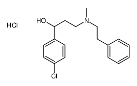 [3-(4-chlorophenyl)-3-hydroxypropyl]-methyl-(2-phenylethyl)azanium,chloride Structure