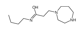 N-butyl-3-(1,4-diazepan-1-yl)propanamide结构式