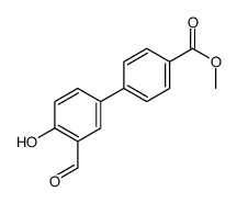 methyl 4-(3-formyl-4-hydroxyphenyl)benzoate结构式