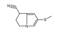6-methylsulfanyl-2,3-dihydro-1H-pyrrolizine-1-carbonitrile结构式