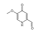 2-Pyridinecarboxaldehyde, 1,4-dihydro-5-methoxy-4-oxo- (9CI) Structure