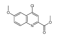 4-氯-6-甲氧基-2-喹啉羧酸甲酯结构式