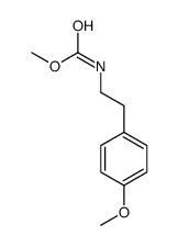 methyl N-[2-(4-methoxyphenyl)ethyl]carbamate结构式