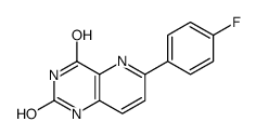 6-(4-氟苯基)吡啶并[3,2-d]嘧啶-2,4-二醇结构式