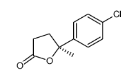 (5S)-5-(4-chlorophenyl)-5-methyloxolan-2-one结构式