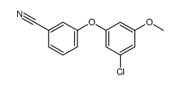 3-(3-chloro-5-methoxyphenoxy)benzonitrile Structure