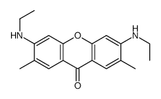 3,6-bis(ethylamino)-2,7-dimethylxanthen-9-one结构式