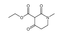 1-甲基-2,4-二氧代哌啶-3-甲酸乙酯结构式