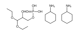 bis(cyclohexylammonium) ()-3,3-diethoxy-2-hydroxypropyl phosphate Structure