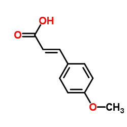 (E)-3-(4-Methoxyphenyl)acrylic acid Structure