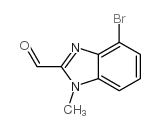 4-溴-1-甲基-1H-苯并[d]咪唑-2-甲醛结构式