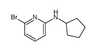6-bromo-N-cyclopentylpyridin-2-amine Structure
