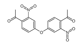 1-[4-(4-acetyl-3-nitrophenoxy)-2-nitrophenyl]ethanone结构式