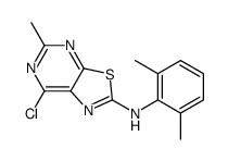 (7-Chloro-5-methyl-thiazolo[5,4-d]pyrimidin-2-yl)-(2,6-dimethyl-phenyl)-amine Structure