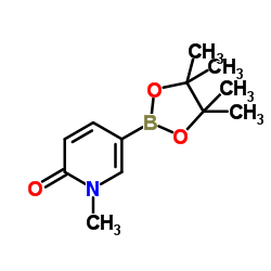 1-Methyl-5-(4,4,5,5-tetramethyl-1,3,2-dioxaborolan-2-yl)pyridin-2(1H)-one Structure