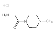 2-Amino-1-(4-methyl-1-piperazinyl)-1-ethanone hydrochloride Structure