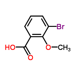 3-溴-2-甲氧基苯甲酸结构式