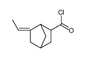 Bicyclo[2.2.1]heptane-2-carbonyl chloride, 6-ethylidene- (9CI) Structure