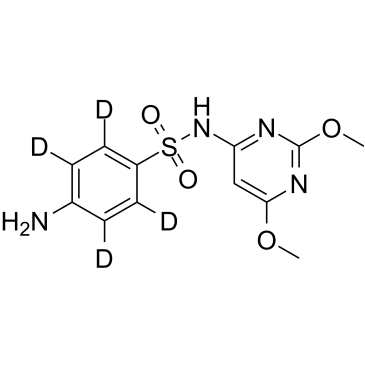Sulfadimethoxine D4 Structure