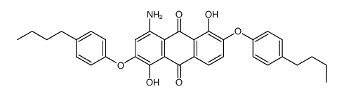 4-amino-2,6-bis(4-butylphenoxy)-1,5-dihydroxyanthracene-9,10-dione Structure