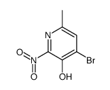 4-溴-6-甲基-2-硝基吡啶-3-醇结构式