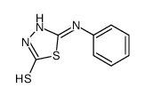 5-苯氨基-1,3,4-噻二唑-2(3H)-硫酮结构式