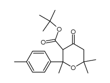 t-butyl-tetrahydro-2,6,6-trimethyl-2-(4-methylphenyl)-4-oxo-4H-pyran-3-carboxylate Structure