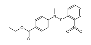 N-methyl-N-4'-ethoxycarbonylphenyl 2-nitrobenzenesulfenanilide Structure