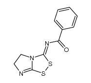 3-Benzoylimino-5,6-dihydro-3H[imidazo[2,1-c][1,2,4]dithiazole]结构式