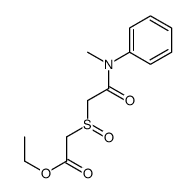 ethyl 2-[2-(N-methylanilino)-2-oxoethyl]sulfinylacetate结构式