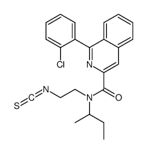 N-butan-2-yl-1-(2-chlorophenyl)-N-(2-isothiocyanatoethyl)isoquinoline-3-carboxamide Structure