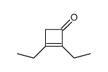 2,3-diethylcyclobut-2-en-1-one结构式