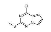 4-氯-2-(甲基硫烷基)吡咯并[2,1-f] [1,2,4]三嗪结构式