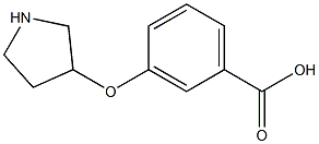 3-(Pyrrolidin-3-yloxy)-benzoic acid Structure