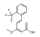 3-methoxy-5-[2-(trifluoromethyl)phenyl]penta-2,4-dienoic acid结构式