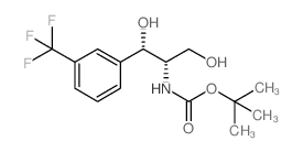Boc-D-threo-3-(3-trifluoromethylphenyl)serinol结构式