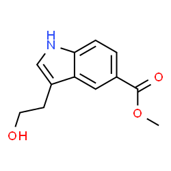 3-(2-羟乙基)-1H-吲哚-5-羧酸甲酯结构式