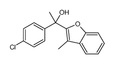 1-(4-chlorophenyl)-1-(3-methyl-1-benzofuran-2-yl)ethanol Structure