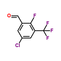 5-Chloro-2-fluoro-3-(trifluoromethyl)benzaldehyde Structure