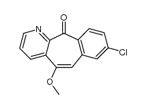 5-Methoxy-8-chloro-11H-benzo[5,6]cyclohepta[1,2-b]pyridin-11-one结构式