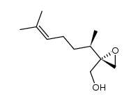 ((S)-2-((R)-6-methylhept-5-en-2-yl)oxiran-2-yl)methanol Structure