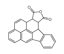 10B,11,12,12a-tetrahydro-indeno[1,2,3-cd]pyrene-11,12-dicarboxylic acid-anhydride Structure