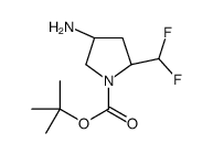 4-氨基-2-(二氟甲基)-1-吡咯烷羧酸-1,1-二甲基乙酯, (2S,4R)-结构式