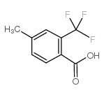 4-甲基-2-(三氟甲基)苯甲酸结构式